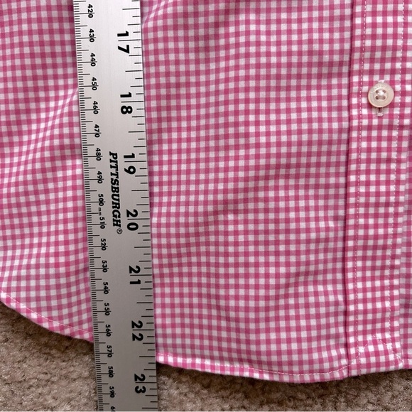 Lauren Ralph Lauren Petite Non Iron Checkered Button Down Shirt - Picture 8 of 9